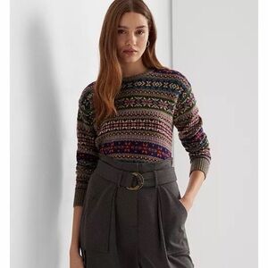 Ralph Lauren Fair Isle Sweater Wool Sold Out Online